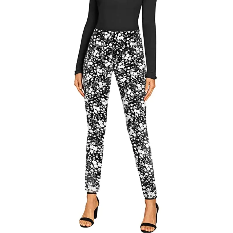 Classic Skinny Leggings Regular Fit With Print For Women