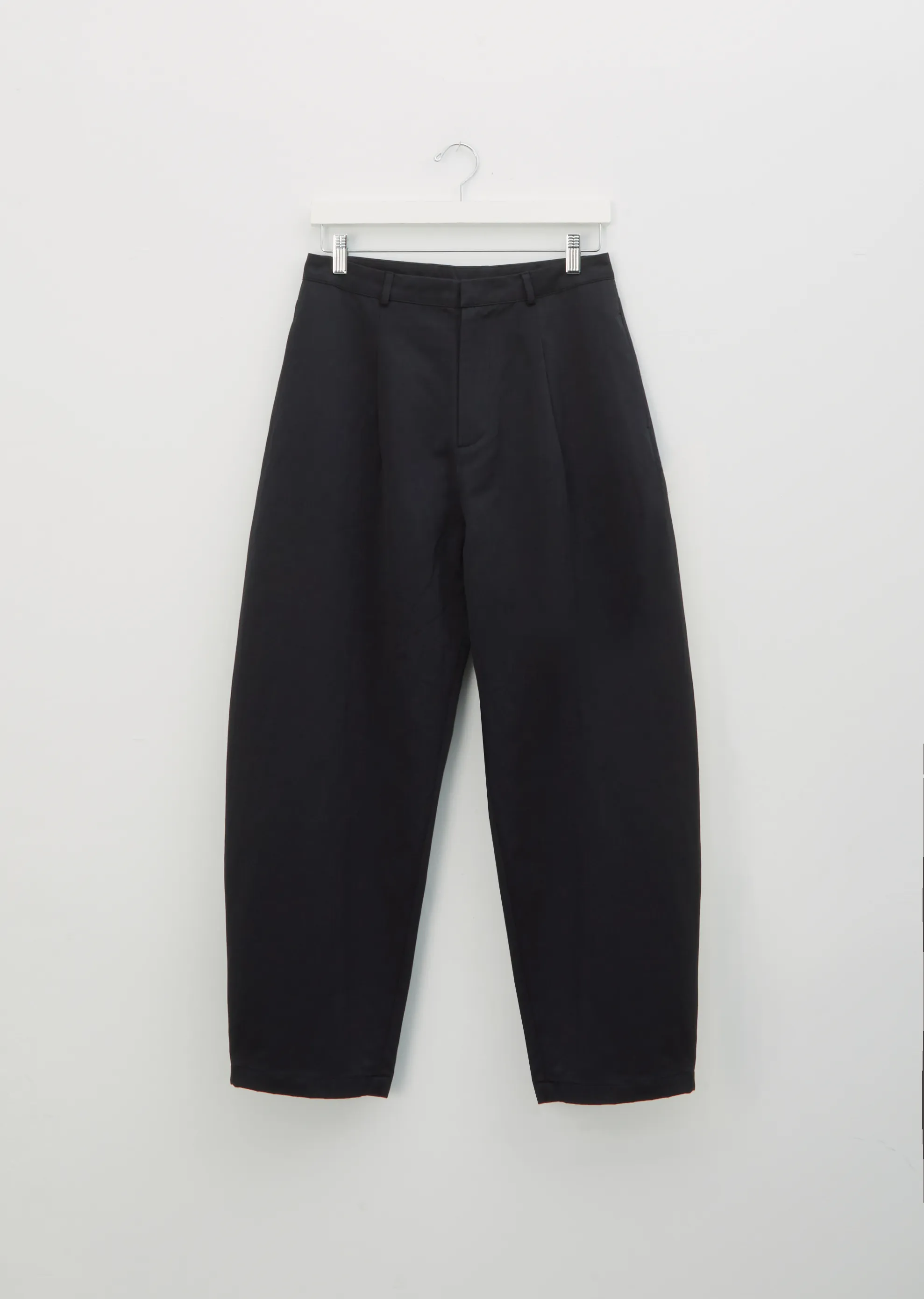 Cotton & Linen Satin Round Leg Pants