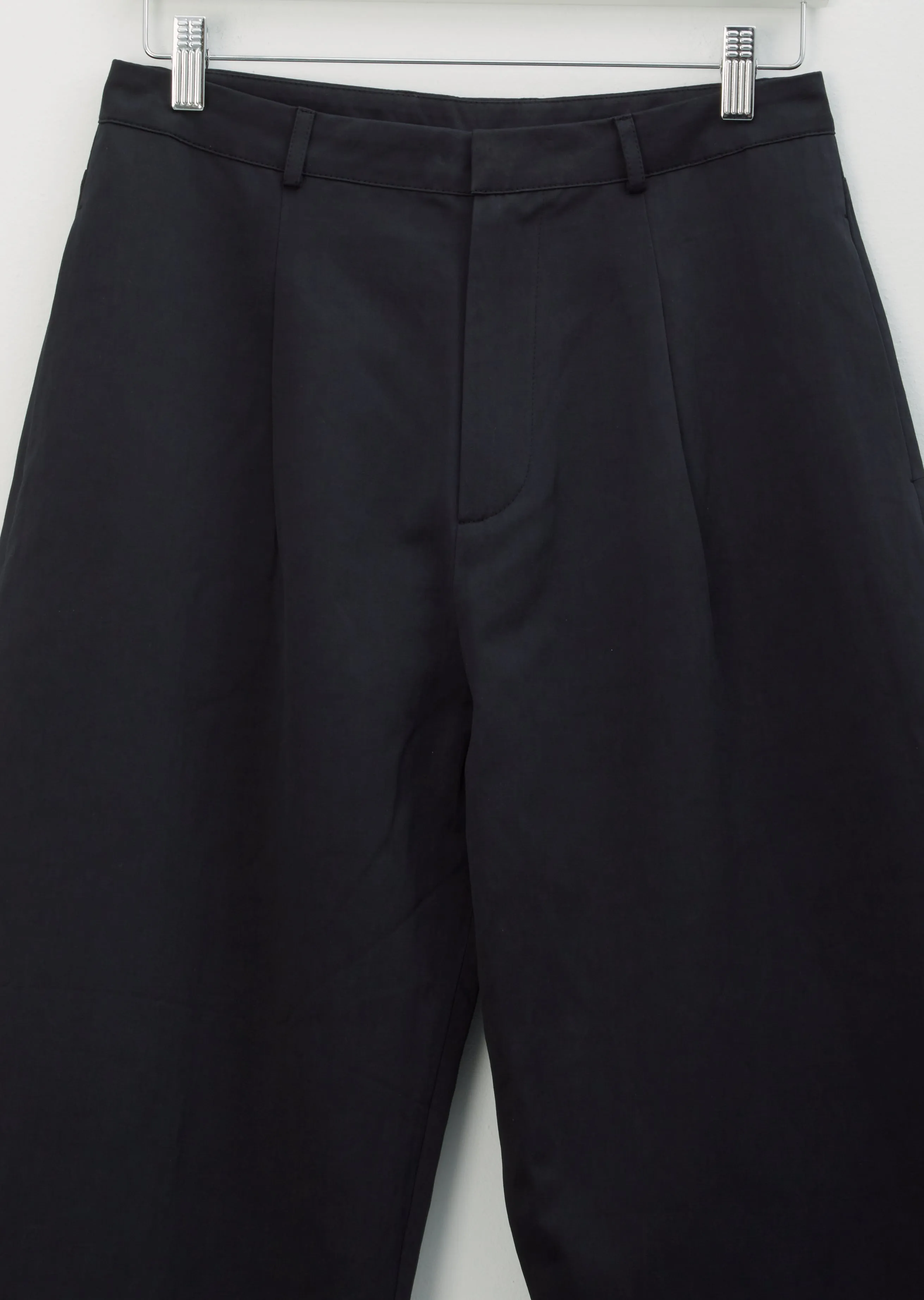 Cotton & Linen Satin Round Leg Pants