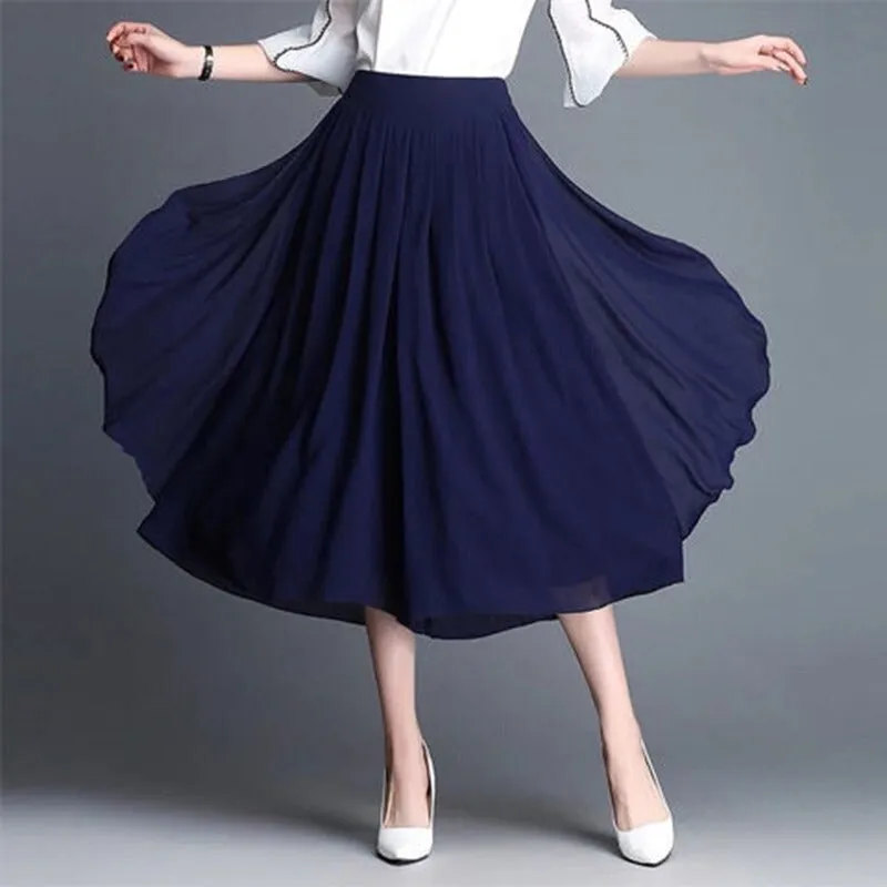 Elastic High Waist Elegant Capris For Females