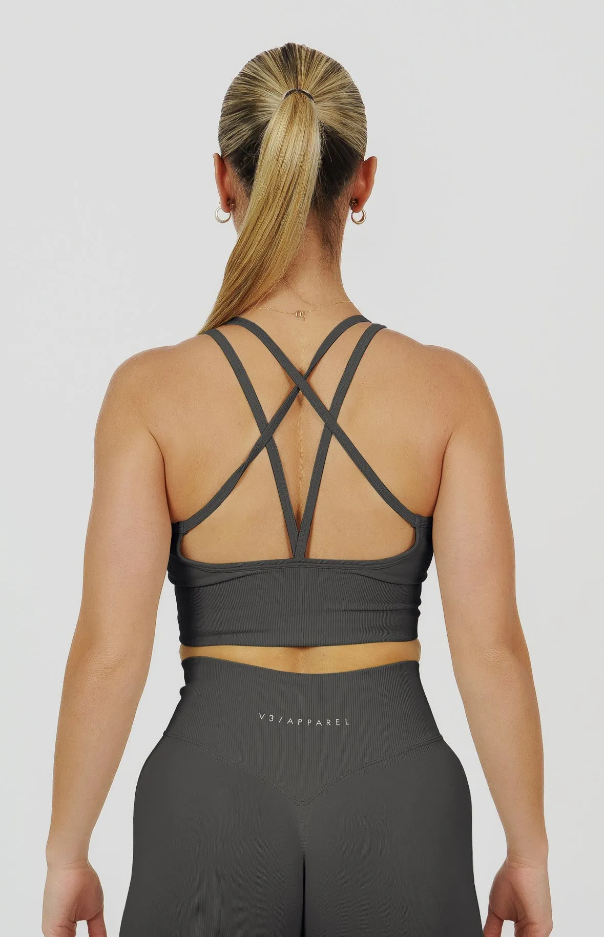 Form Seamless Scrunch Shorts & Sports Bra Set - Slate Grey