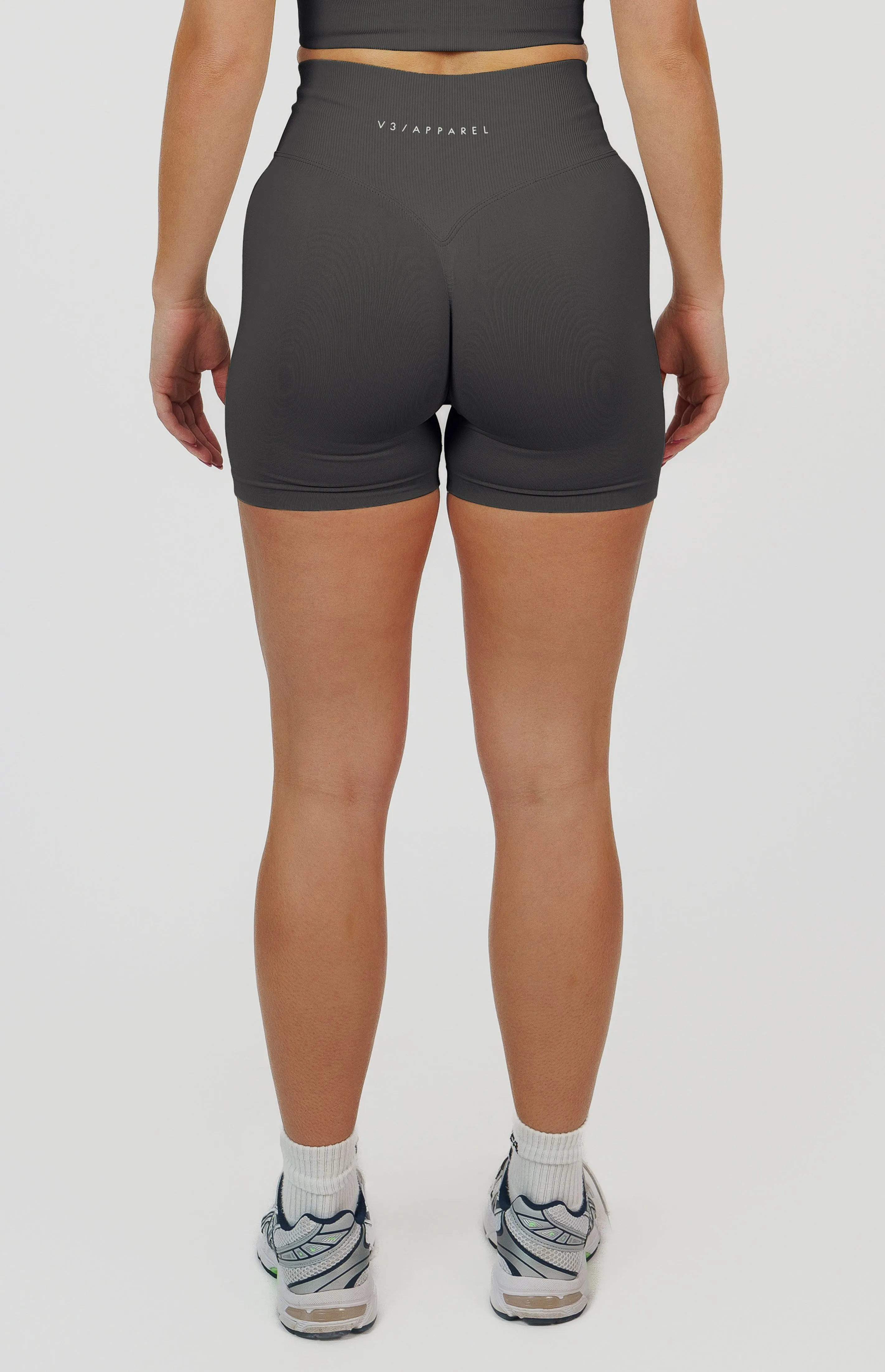 Form Seamless Scrunch Shorts & Sports Bra Set - Slate Grey