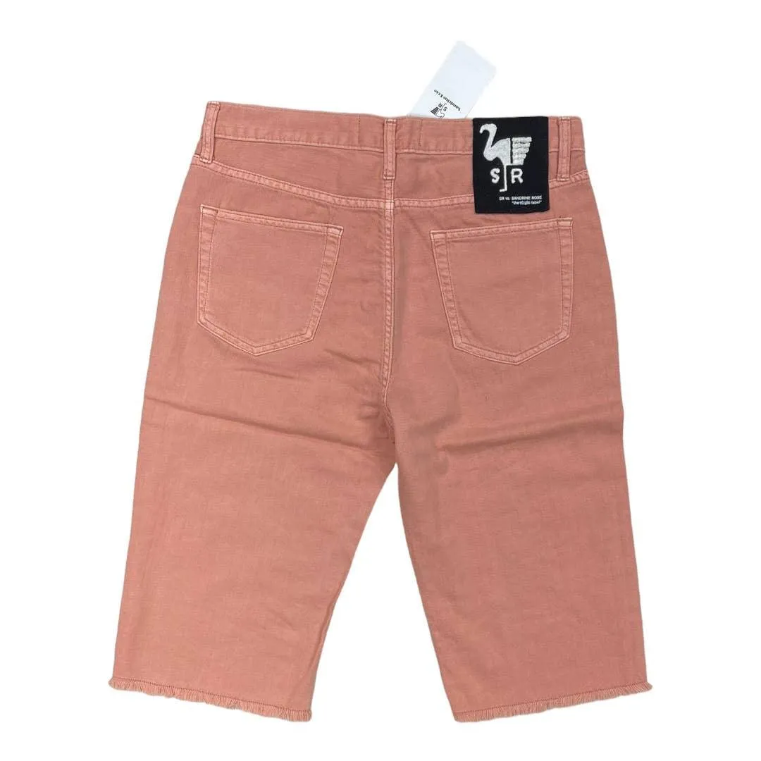 Free People x Sandrine Rose Petal Pink Bermuda Shorts Size 28 New