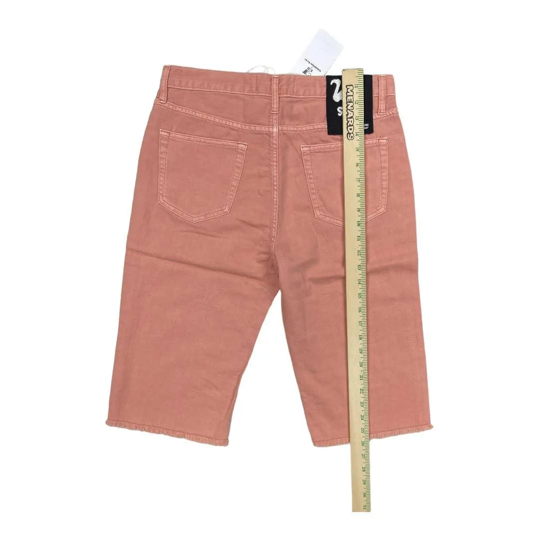 Free People x Sandrine Rose Petal Pink Bermuda Shorts Size 28 New