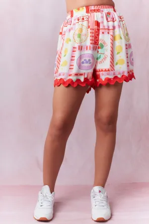 Fruit Ric Rac Shorts