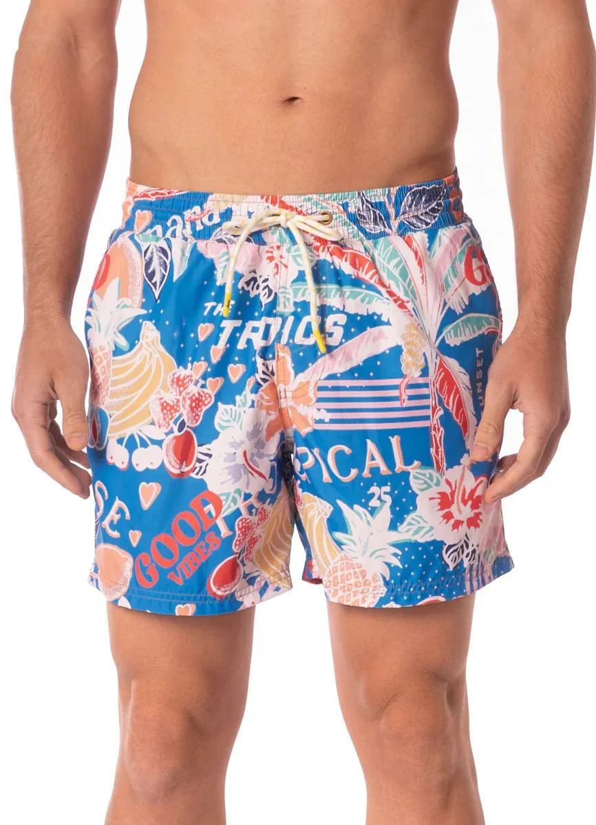 Maaji Tropical Bliss Sailor Sporty Shorts