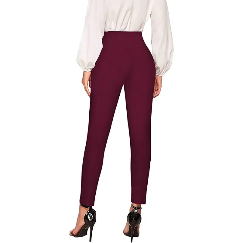 Office Dressy Leggings Skinny Trousers For Women