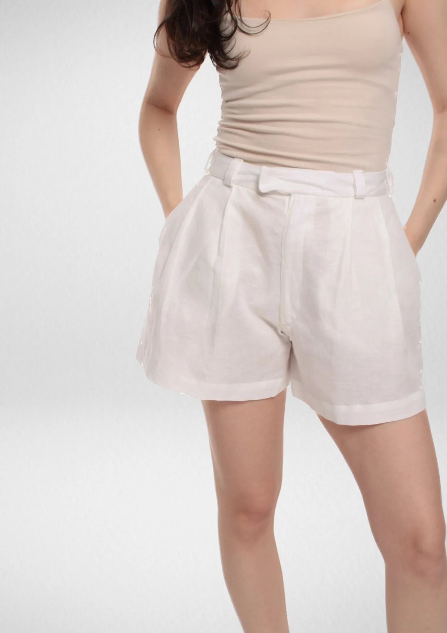 Pleated Shorts Sewing Pattern [Charlotte]