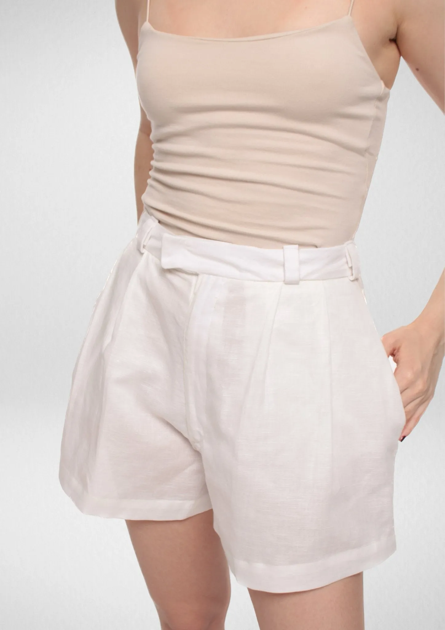 Pleated Shorts Sewing Pattern [Charlotte]