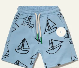 Recycled Cotton Sailboat Kid Short