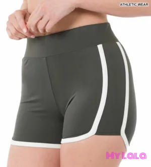 White Trim Shorts (Ash Grey)